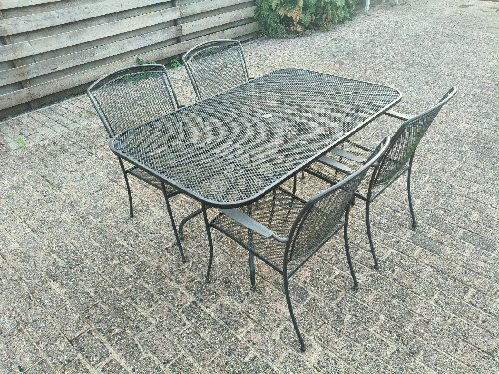 Tuinset, Ophalen, 4 zitplaatsen, Gebruikt, Stoel