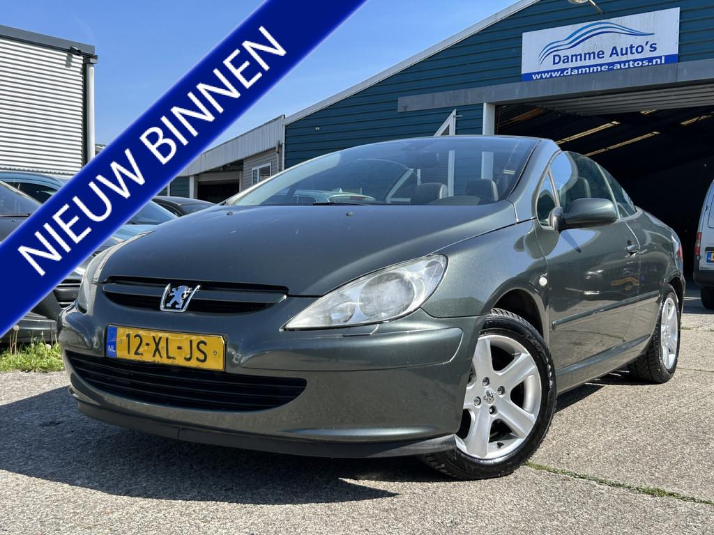 Peugeot 307 CC 2.0-16V | ECC | LMV | Leer | APK 28-04-2026, Voorwielaandrijving, Gebruikt, Zwart, 4 cilinders