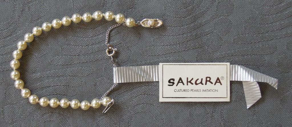 Nr RR54: Gloednieuw parelarmbandje, Overige materialen, Ophalen of Verzenden, Sakura, Nieuw