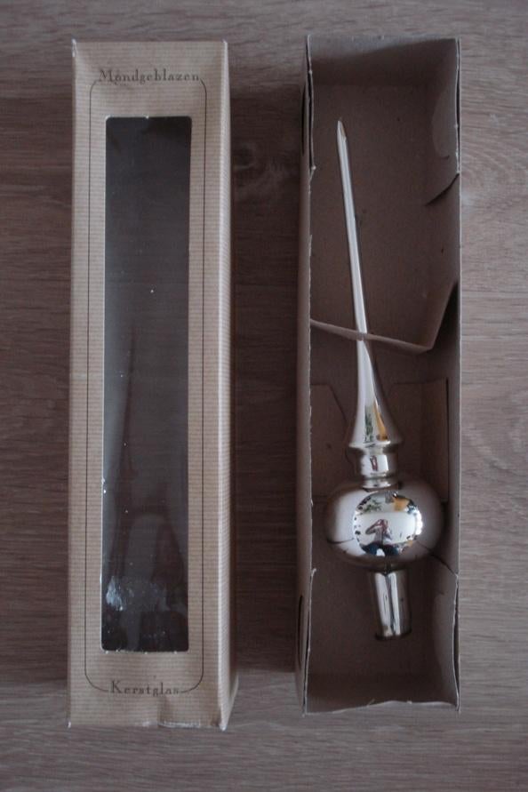 Nieuwe piek voor kerstboom en 17 kerstballen Kerstmis Kerst, Diversen, Kerst, Ophalen of Verzenden, Nieuw