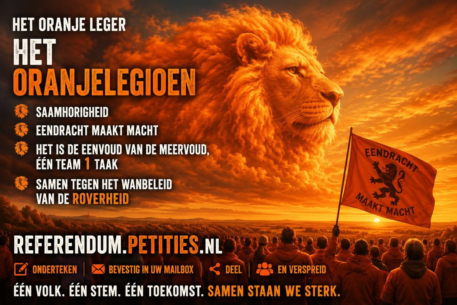 Poster foto kaart oranje flyer vlag petitie gratis, Ophalen