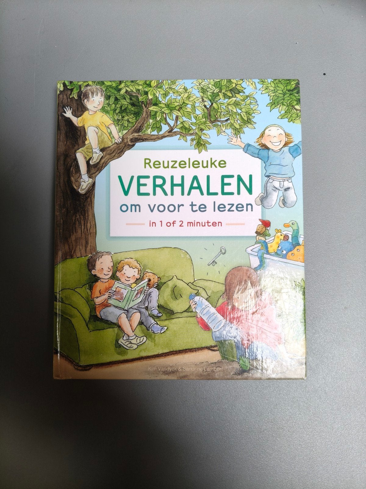Reuzeleuke verhalen om voor te lezen in 1 of 2 minuten, Ophalen of Verzenden, Zo goed als nieuw, Kim Vandyck & Sandrine Lambert