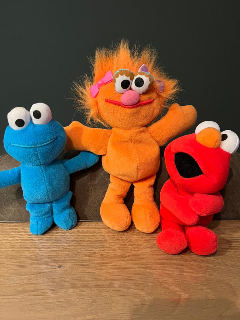 Leuke set vintage Sesamstraat knuffeltjes, Ophalen of Verzenden, Gebruikt, Overige typen