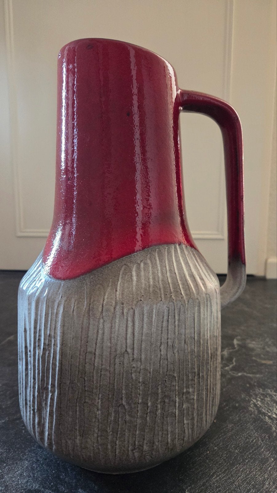 Vintage West-Duitse Lava Vaas, Groot, Uniek, Genummerd, Ophalen of Verzenden