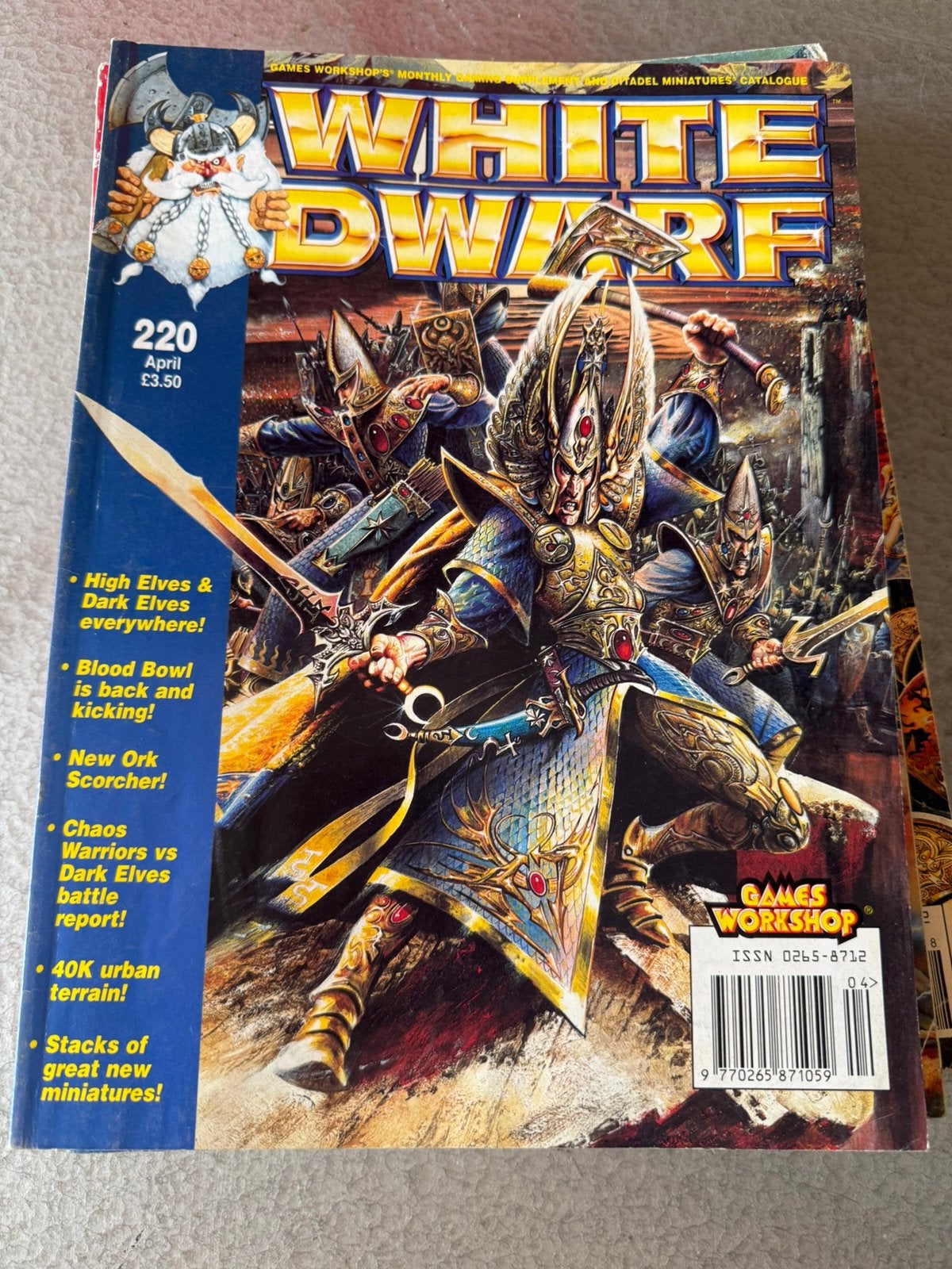 White Dwarf 220 apr 1998, Ophalen of Verzenden, Gebruikt, Warhammer, Boek of Catalogus