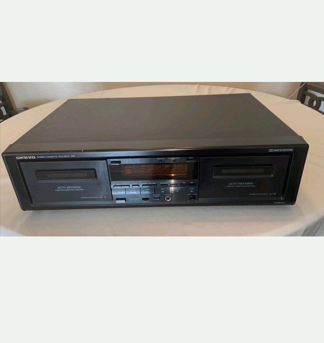 ONKYO TA-RW414 Dual Stereo Cassette Tape Deck Player, Audio, Tv en Foto, Ophalen of Verzenden
