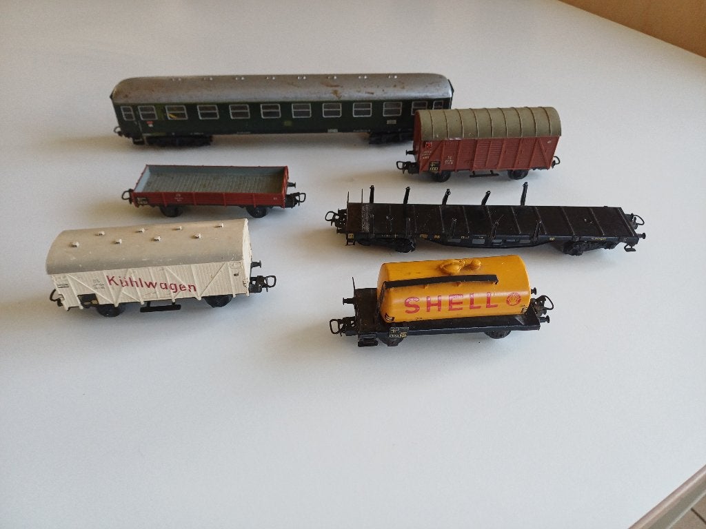 Märklin wagons jaren 1960 zoldervondst, Wisselstroom, Gebruikt, Wagon, Ophalen of Verzenden