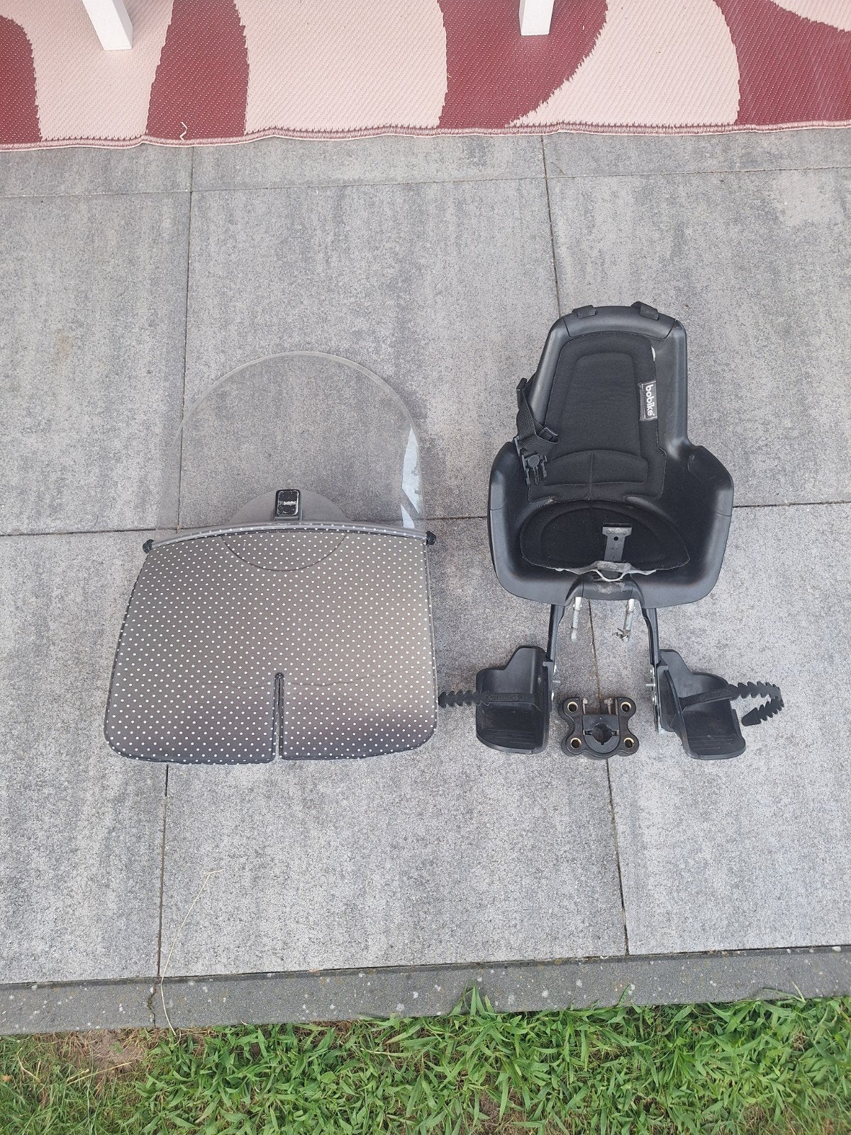 Bobike voorzitje met windscherm, Fietsen en Brommers, Fietsaccessoires | Fietsstoeltjes, Ophalen, Voorzitje, Bobike, 0 t/m 13 kg
