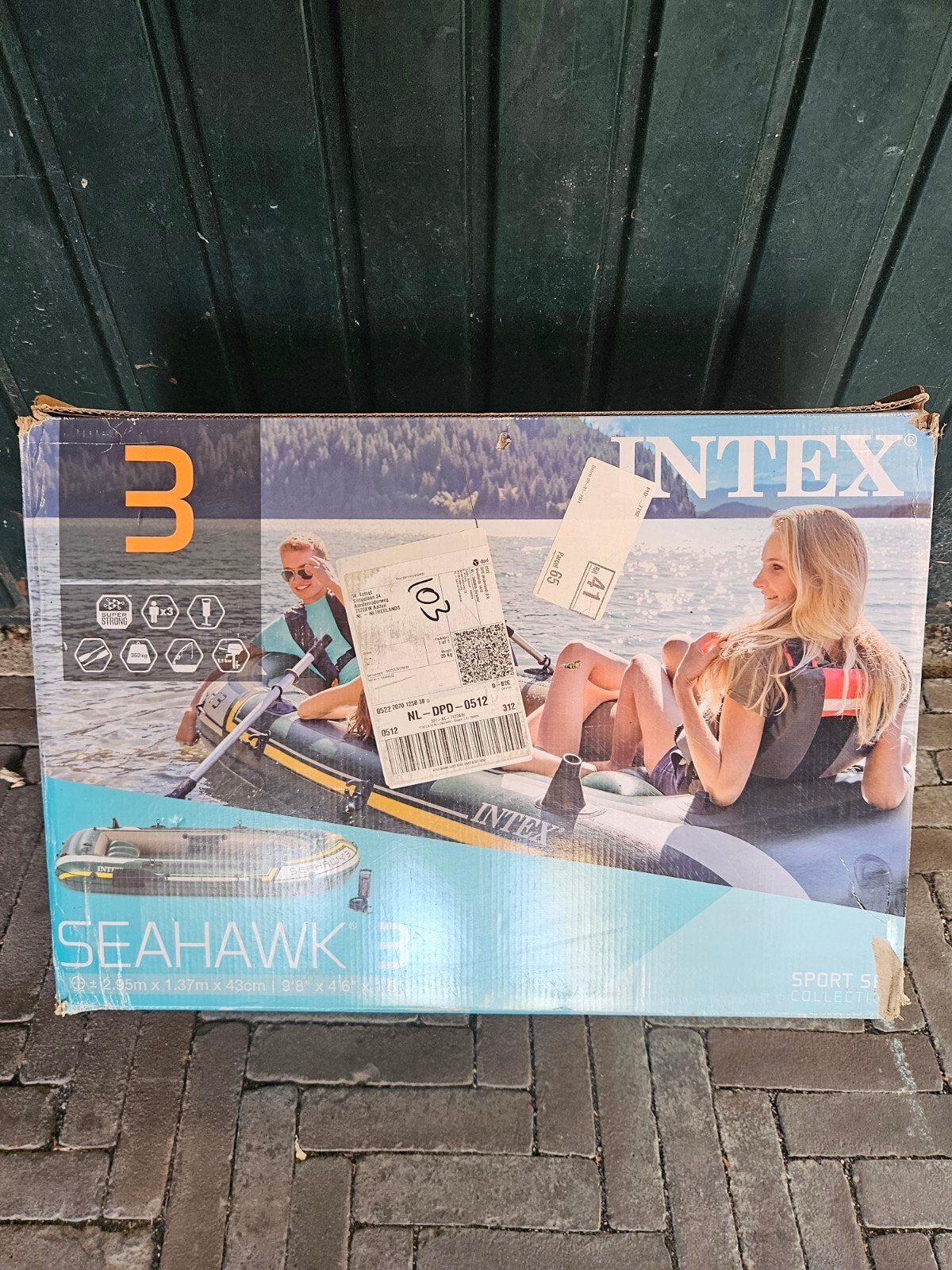 Intex Seahawk 3 opblaasboot - Bijna Nieuw in doos, Ophalen of Verzenden, Nieuw