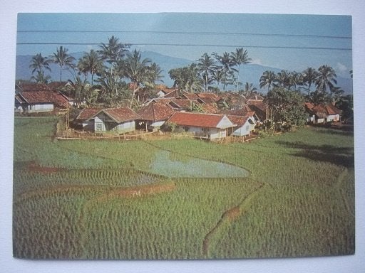 Q12 Ansichtkaart Indonesië - Preangerlandschap Bandung, Verzenden, 1980 tot heden, Ongelopen, Buiten Europa