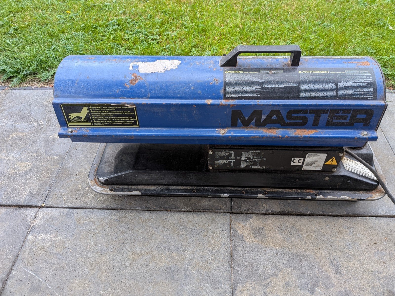 master be70ceh petroleum heater 'zie omschrijving', Doe-het-zelf en Verbouw, Ophalen, Overige typen