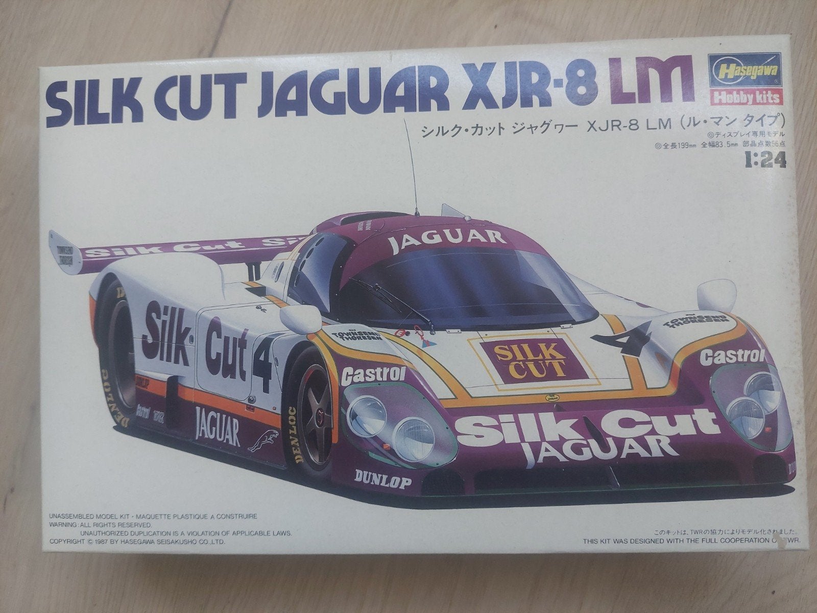 Bouwdoos Hasegawa  Silk Cut Jaguar  XJR-8 LM, Overige merken, Auto, Groter dan 1:32, Nieuw