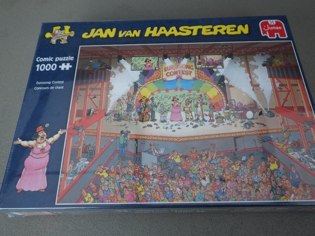 Jan van Haasteren Eurovisie Songfestival NIEUW puzzel, Ophalen of Verzenden, 500 t/m 1500 stukjes, Nieuw