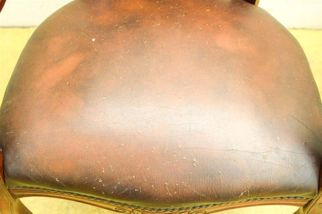 Vintage Fauteuil / stoel 46936, Gebruikt, Bruin, Ophalen of Verzenden, Vijf, Zes of meer stoelen