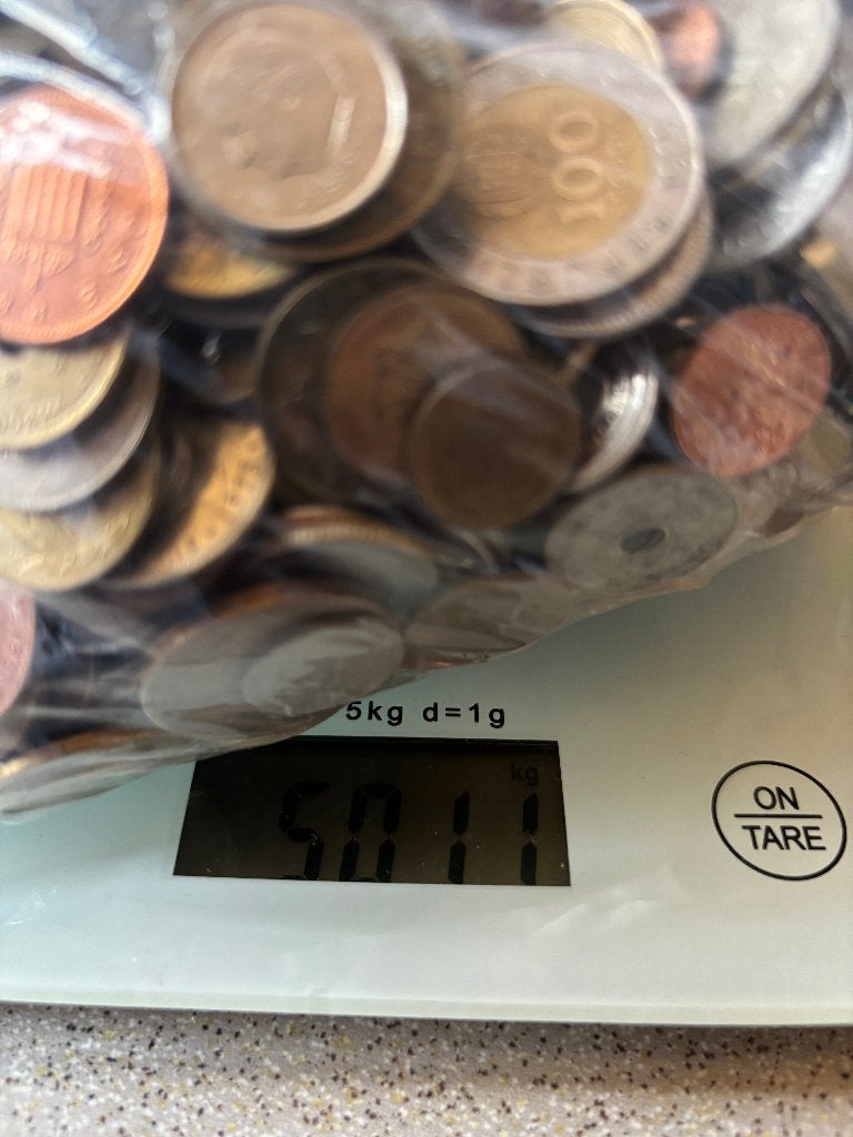 9 kilo WERELD munten ongesorteerd, Ophalen of Verzenden, Buitenland, Munten