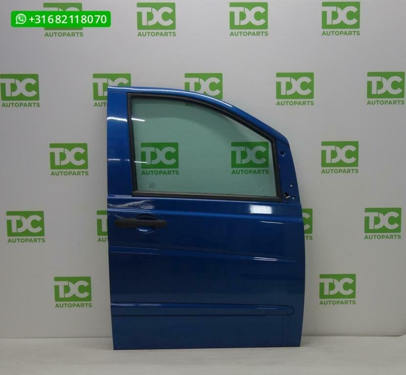 Mercedes Vito W639 Voorportier rechts met ruit blauw, Auto-onderdelen, Gebruikt, Deur, Mercedes-Benz, Ophalen of Verzenden