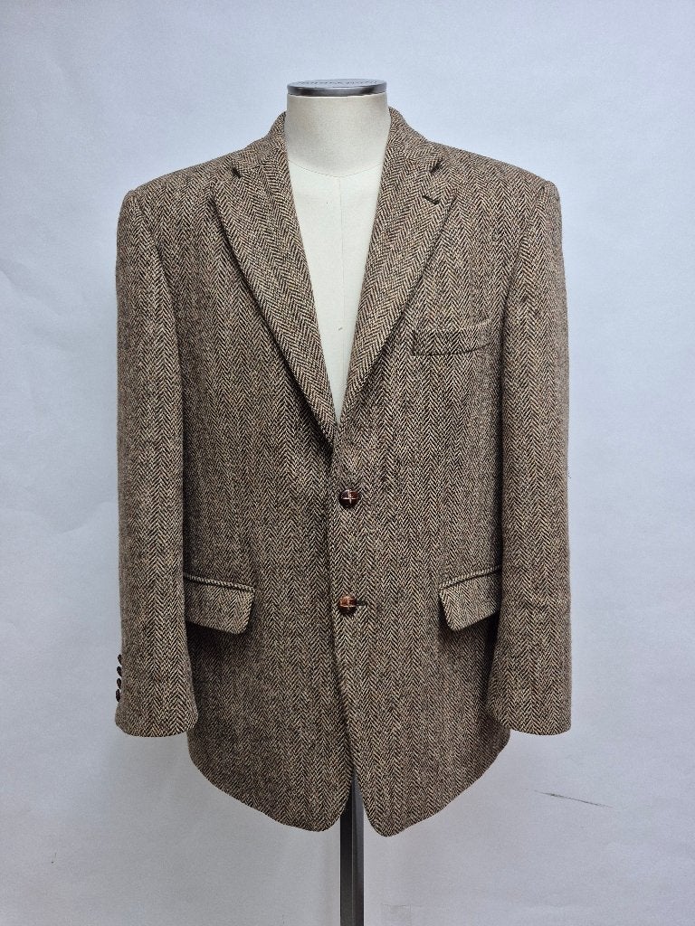 Harris Tweed blazer, maat 52 Top!, Maat 52/54 (L), Harris Tweed, Meerkleurig, Ophalen of Verzenden