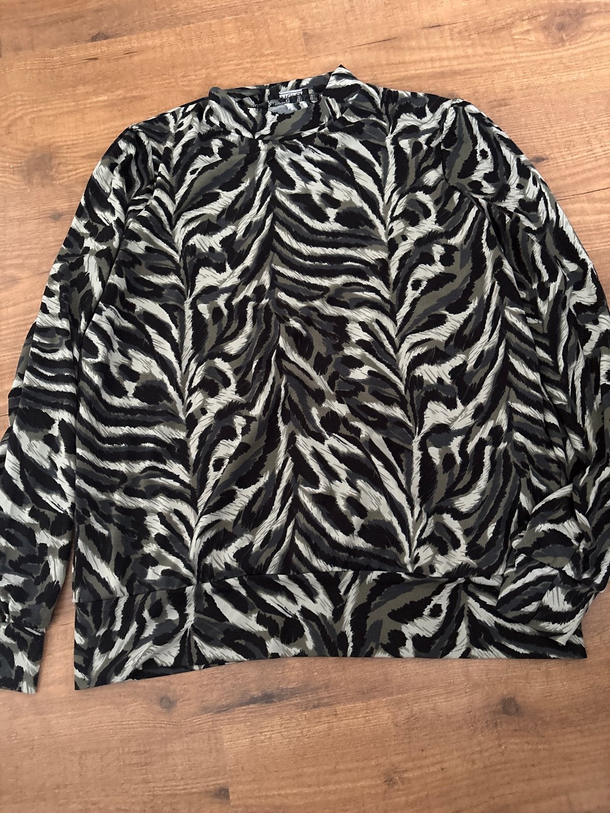 Norah Blouse met zebraprint - Maat 38, Ophalen of Verzenden, Zo goed als nieuw, Maat 38/40 (M), Zwart