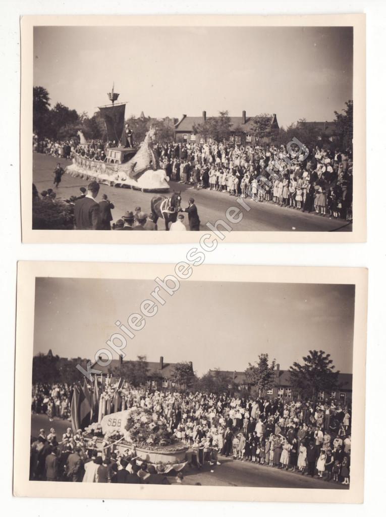 Staatsmijnen jubileumoptocht 1952 foto's praalwagens Limburg, Verzamelen, Foto's en Prenten, Gebruikt, Verzenden, Foto, 1940 tot 1960