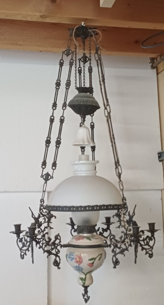 Antieke olielamp, Ophalen