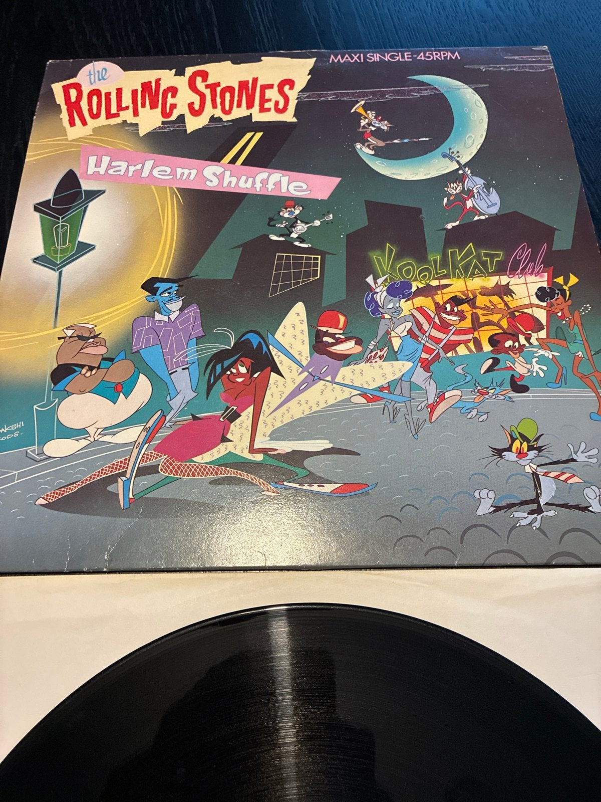 EP The Rolling Stones - Harlem Shuffle Maxi-Single (Vinyl), Ophalen of Verzenden, Zo goed als nieuw, Classic Rock, EP