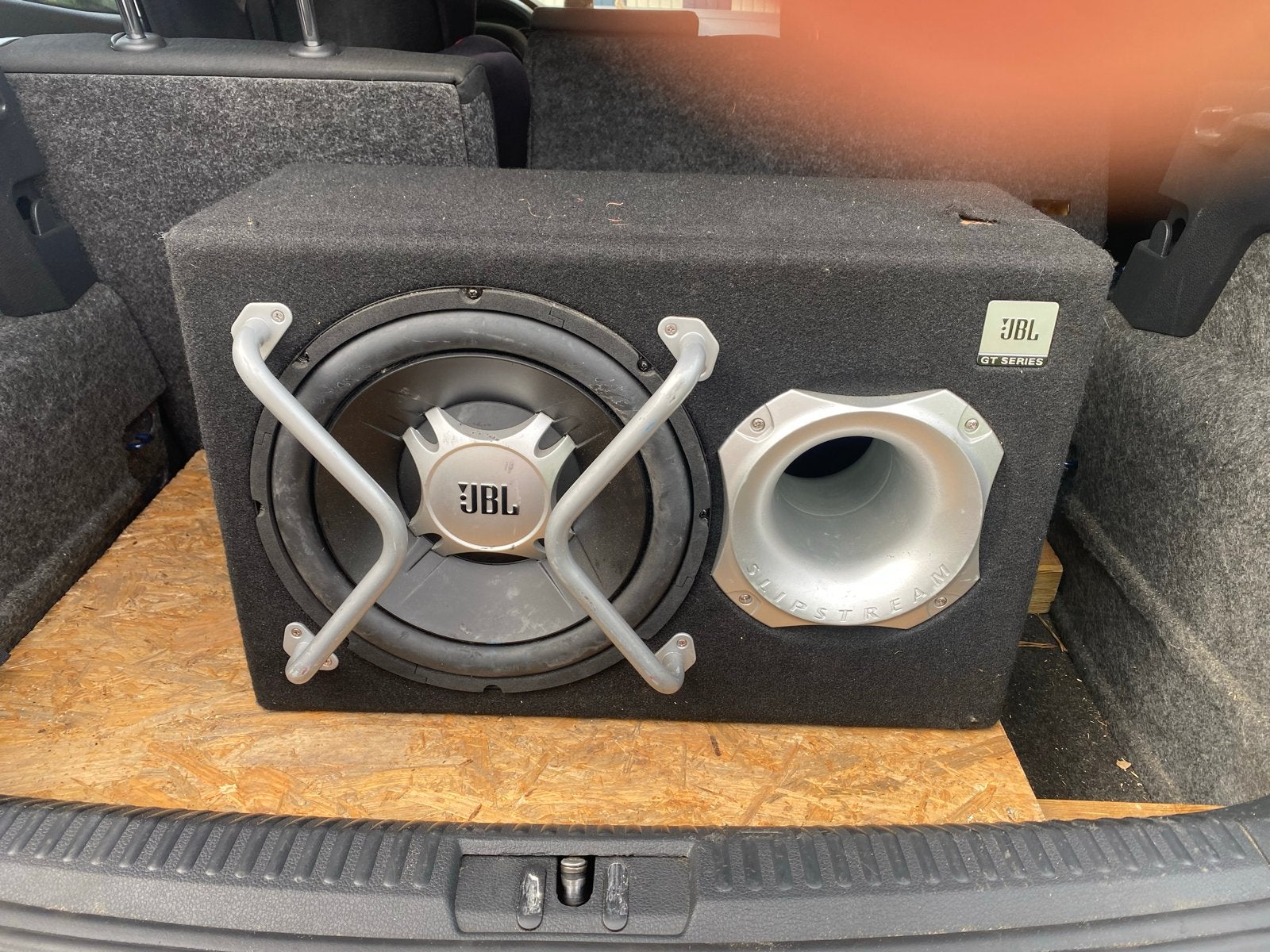 JBL GT Series Subwoofer met Lanza Vibe 800W Versterker, Ophalen of Verzenden, Gebruikt