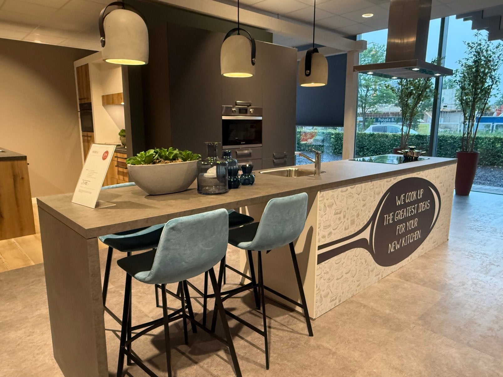 INDUSTRIËLE SHOWROOMKEUKEN | KOOKEILAND | INDESIT, Ophalen, Nieuw