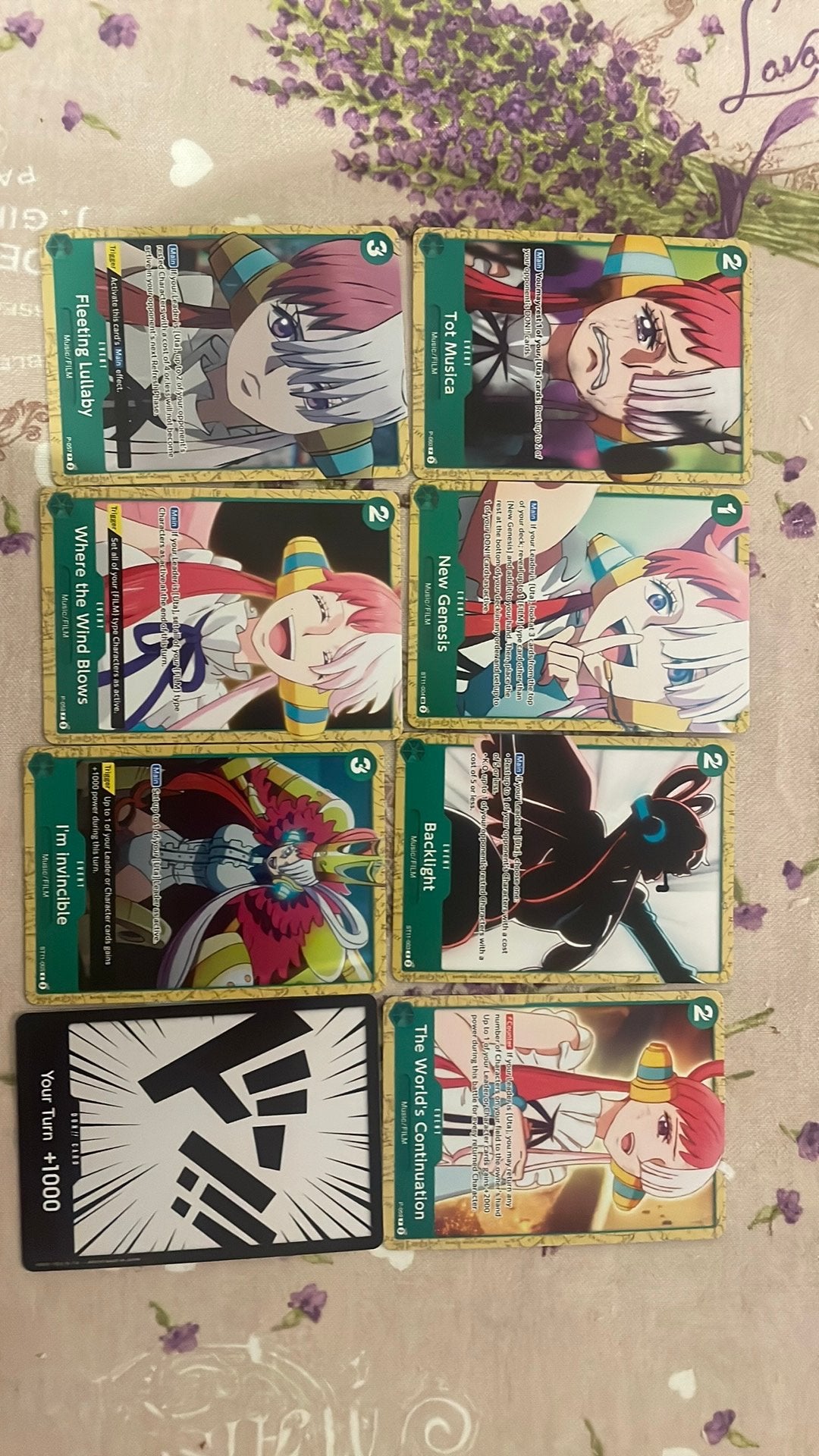 One piece Uta Event kaarten, Ophalen of Verzenden, Zo goed als nieuw
