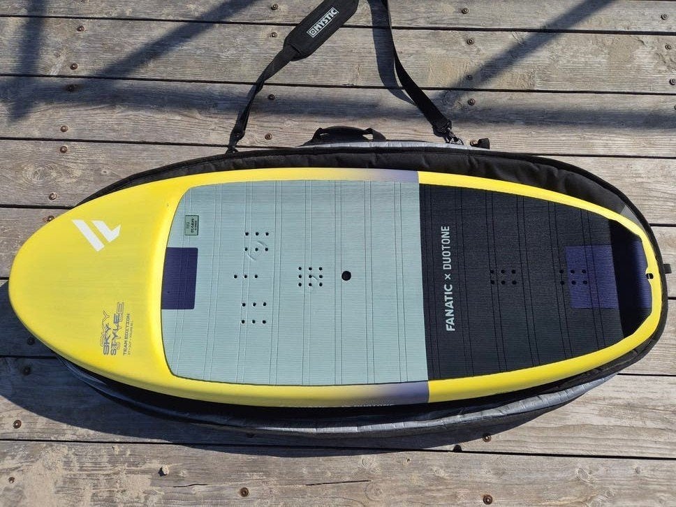 Fanatic/Duotone Sky Style TE 5'1 85L wingboard incl.tas, Ophalen, Gebruikt, Wingsurf-board