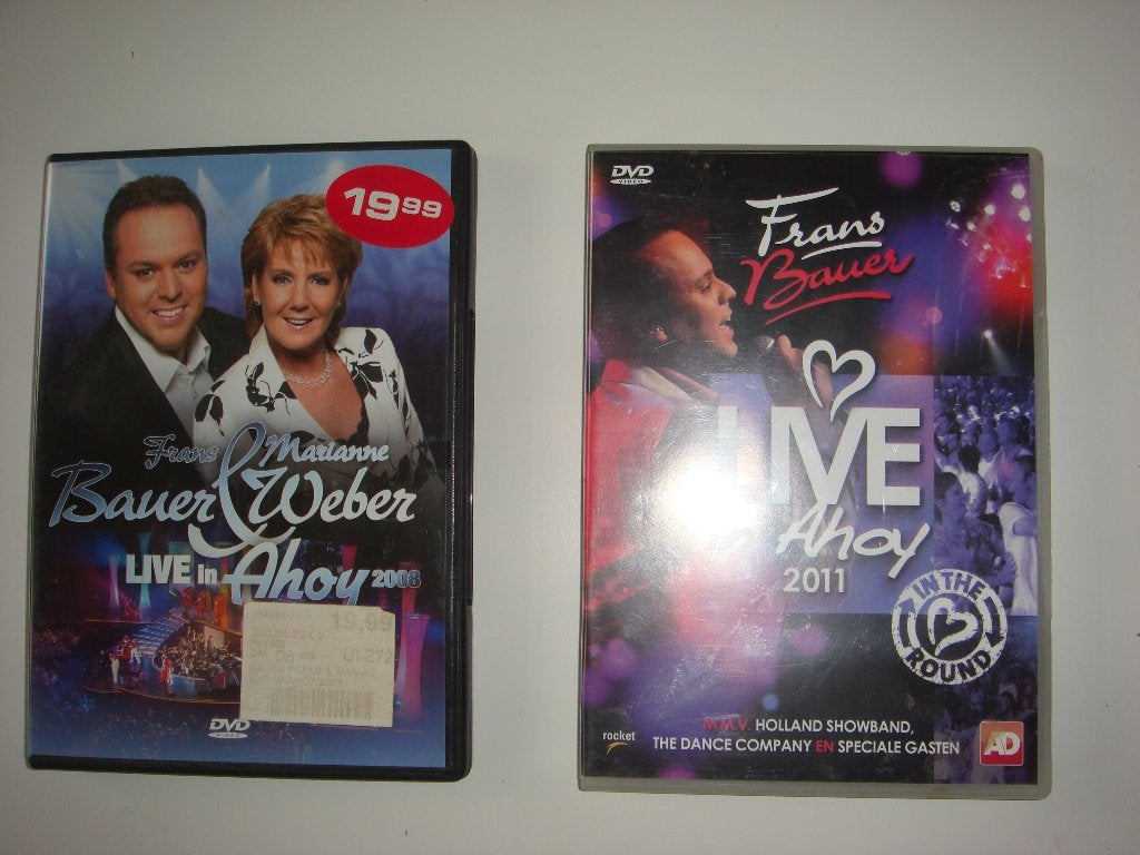Frans Bauer & Marianne Weber Live in Ahoy DVD, Gebruikt, Alle leeftijden, Concert, Inclusief doosje