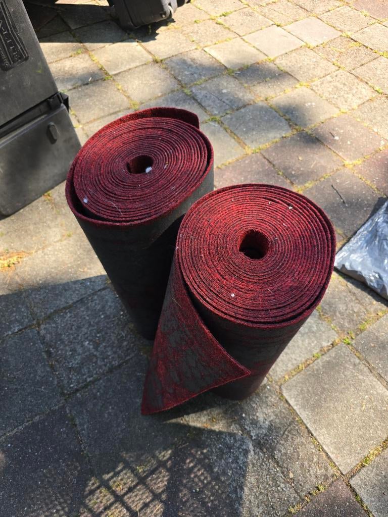 Rode loper - 6 meter, Gebruikt, Rood, 200 cm of meer, Rechthoekig