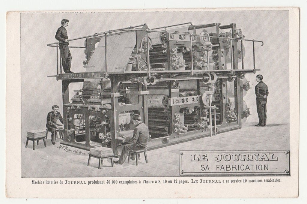 Reclame.  Le Journal.  Kranten., Verzamelen, Verzenden, Voor 1920, Ongelopen, Overige thema's