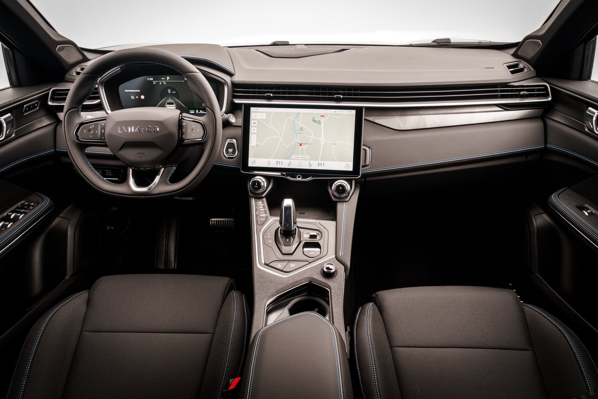 Lynk & Co 01 1.5 Plug-in Hybrid 262 Pk I Zwarte hemel I Pano, Auto's, Stof, Met garantie (alle), Blauw, Bedrijf