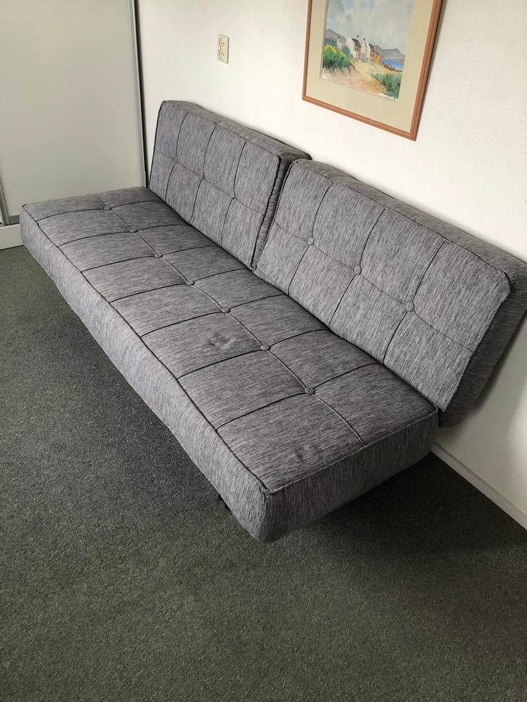 Bedbank 200x120 - Grijs, Ophalen, Gebruikt, Twijfelaar, 120 cm