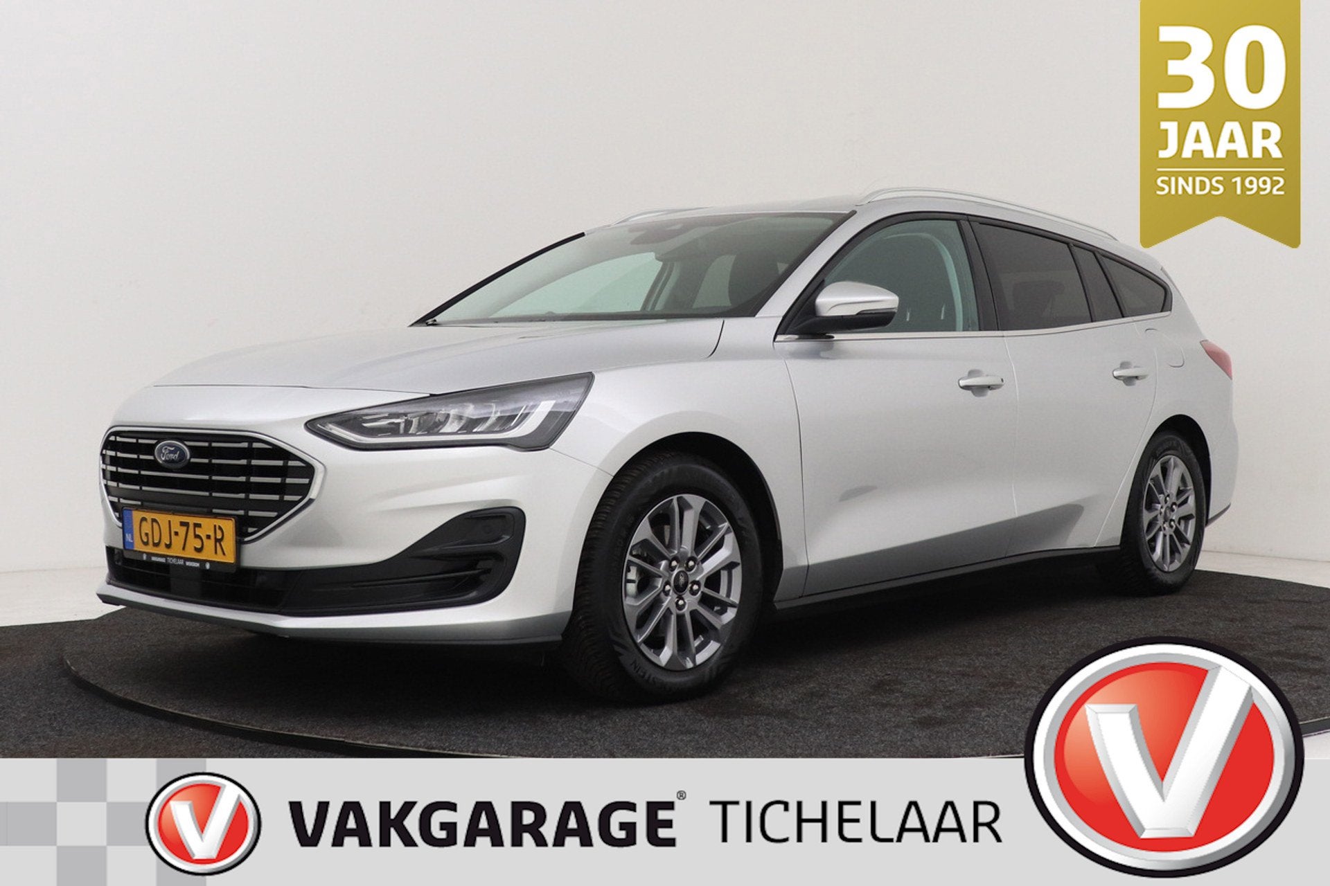 Ford Focus Wagon 1.0 EcoBoost Hybrid Titanium | Org NL | Car, Auto's, Ford, Stof, Gebruikt, Origineel Nederlands, 155 pk