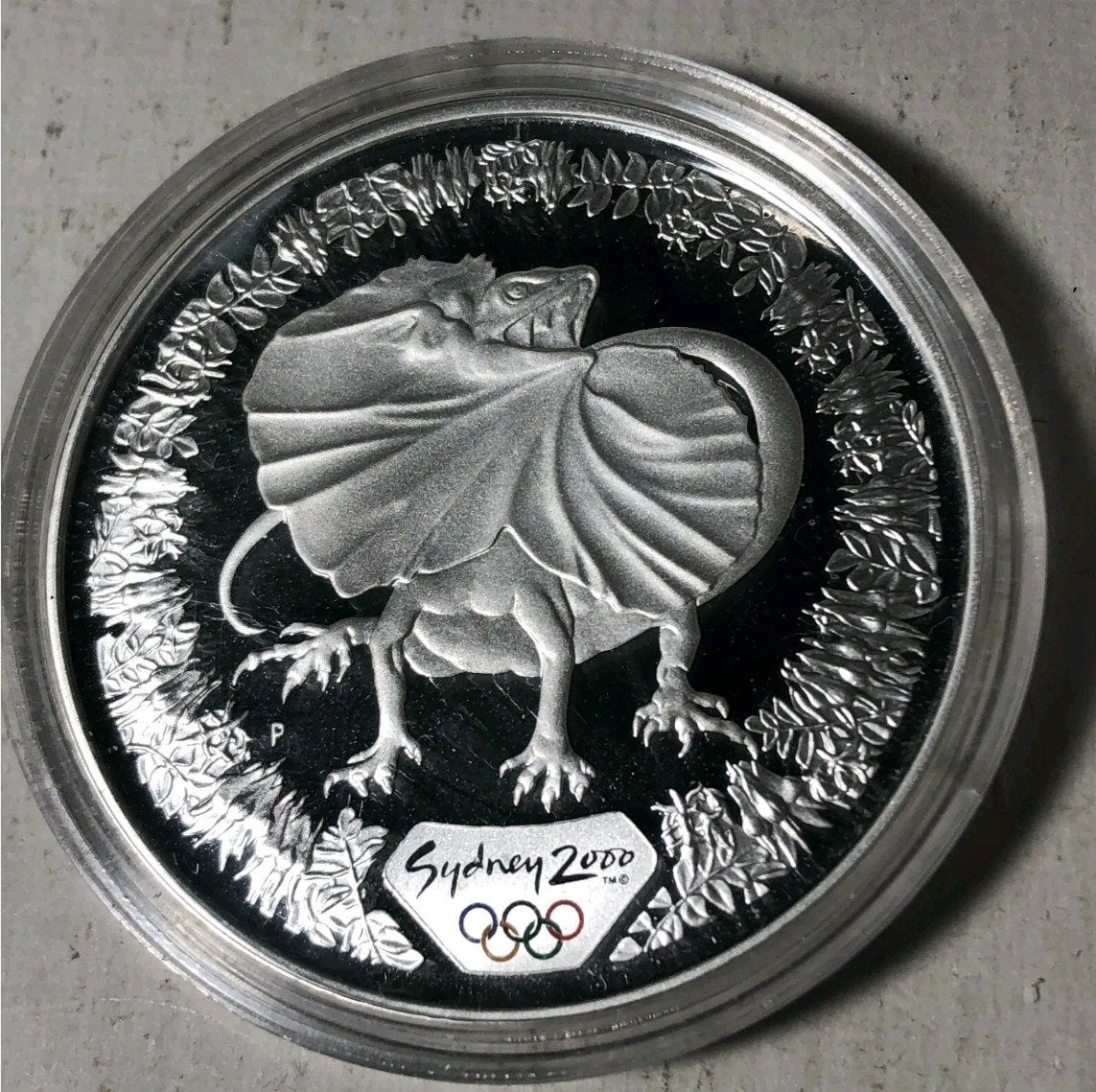Australië 5 dollar 2000 Sydney Olympische Spelen munt, Ophalen of Verzenden, Zilver