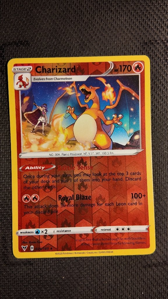Charizard 25 Vivid Voltage | Pokemon kaart, Ophalen, Zo goed als nieuw, Losse kaart, Foil