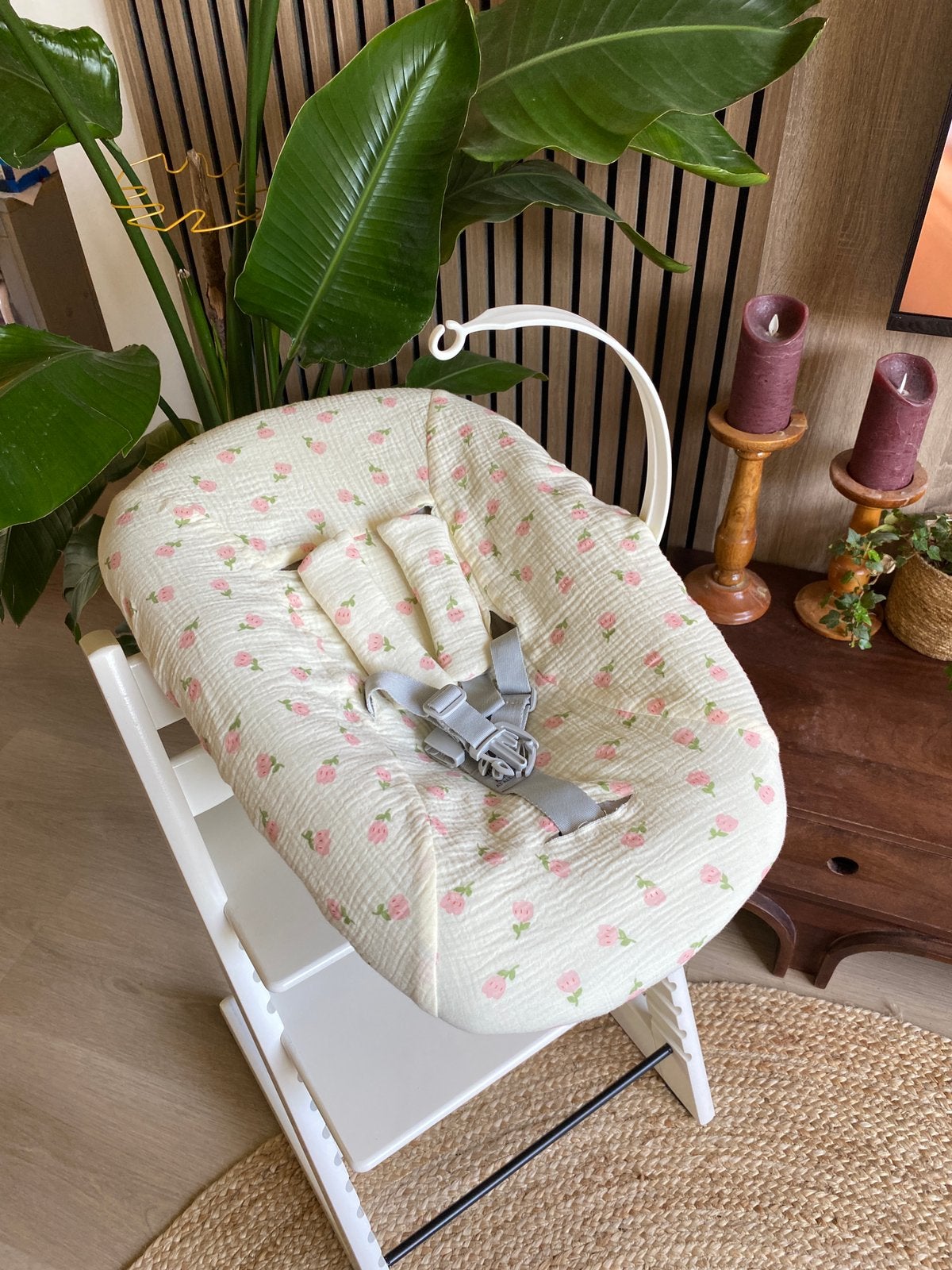 Tulip - hydrofiel hoes van katoen voor Newborn set stokke, Ophalen of Verzenden, Nieuw, Meegroeistoel, Stoelverkleiner