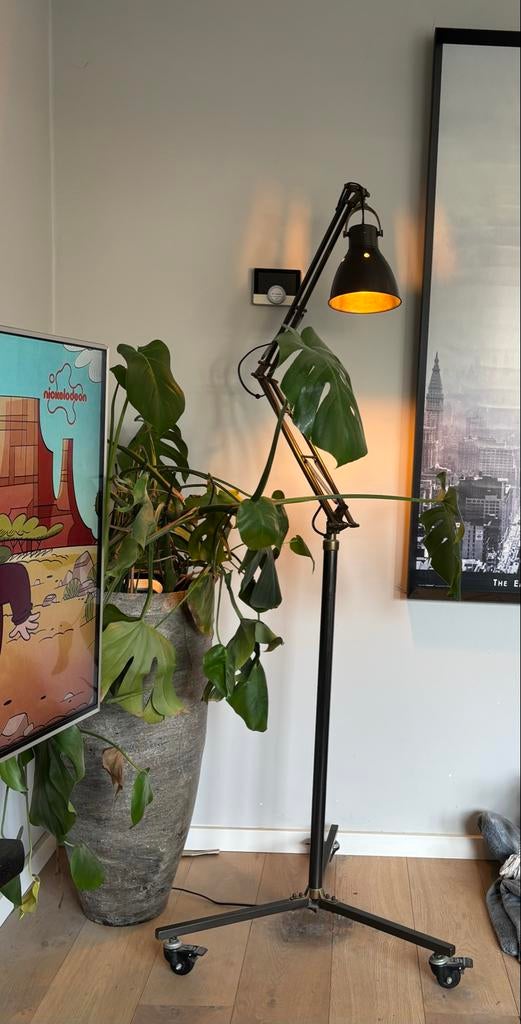 Rofra Industriële Staande Lamp - Verstelbaar & Stoer Design, Ophalen, Zo goed als nieuw