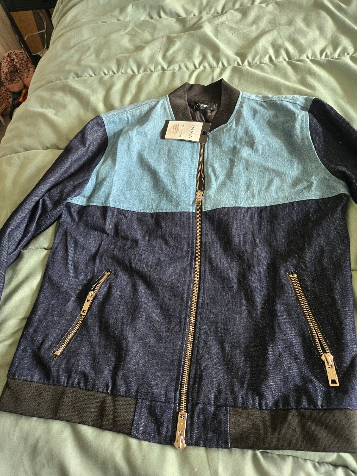 Heren spijkerjas nieuw, Ophalen of Verzenden, Nieuw, Maat 56/58 (XL), Blauw