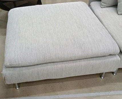 Hoes voor SÖDERHAMN voetenbank - Viarp beige/bruin, Zo goed als nieuw, Stof, Rechthoekig, 75 tot 100 cm