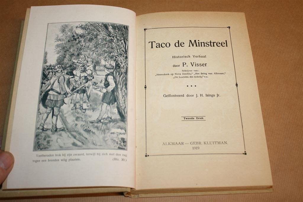 Taco de Minstreel. P. Visser. Uitg. Kluitman 1919., Ophalen of Verzenden, Gelezen