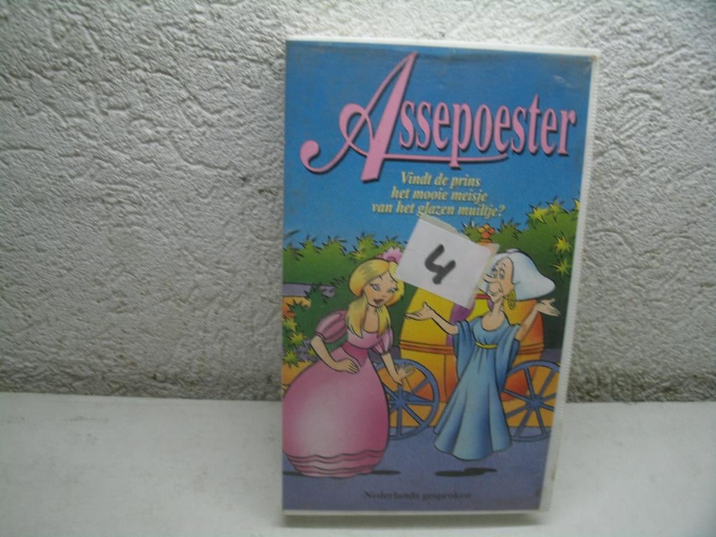 vhs 176a assepoester 4, Alle leeftijden, Ophalen of Verzenden, Zo goed als nieuw