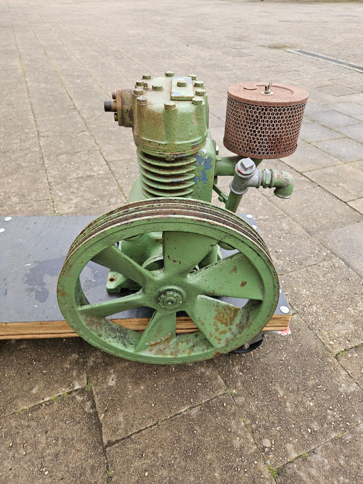 compressor pomp, Doe-het-zelf en Verbouw, Ophalen, Gebruikt, 400 tot 800 liter/min, 6 tot 10 bar