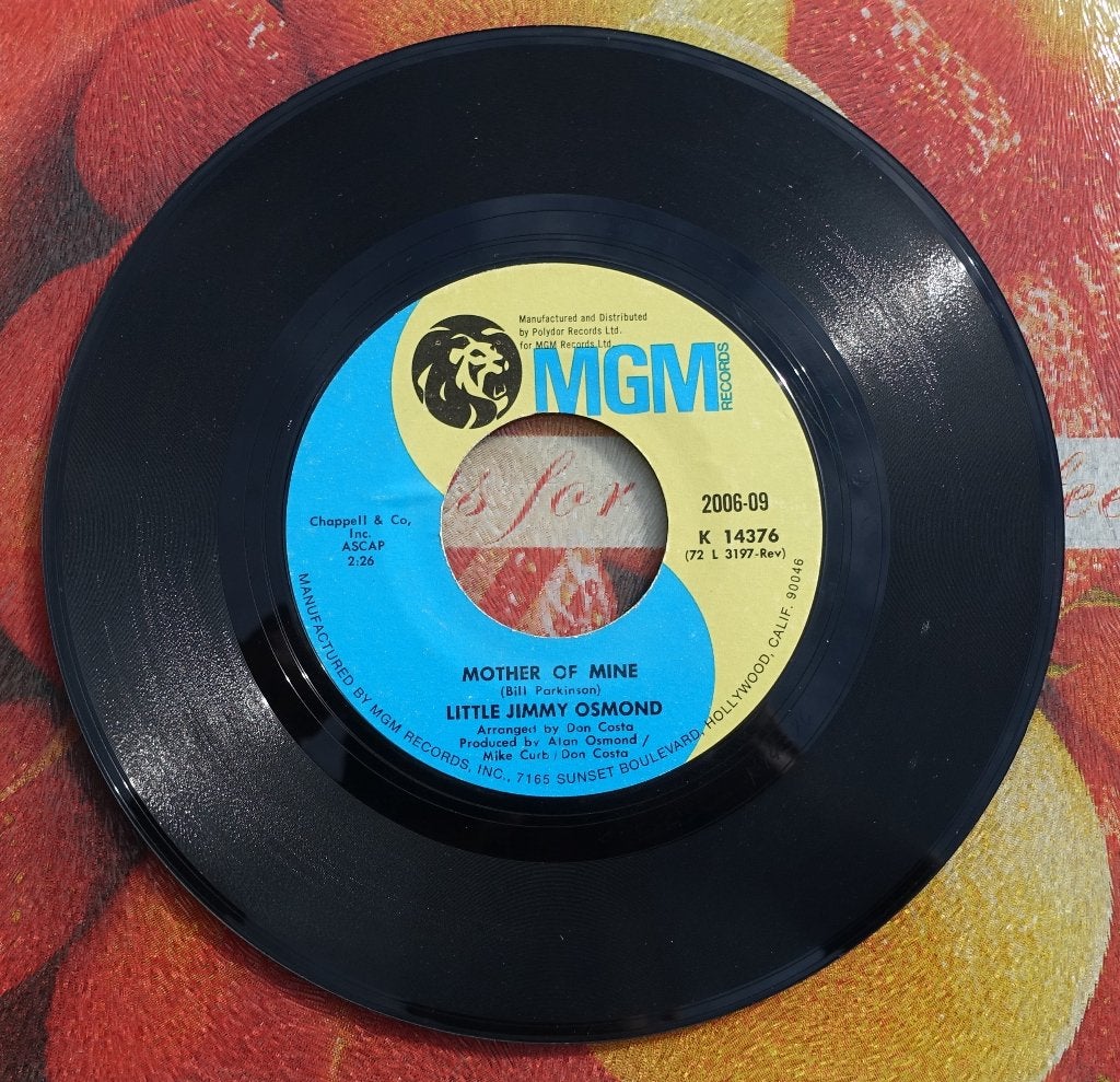 Little Jimmy Osmond - Mother of Mine (7 inch vinyl single), Gebruikt, 7 inch, Ophalen of Verzenden, Pop