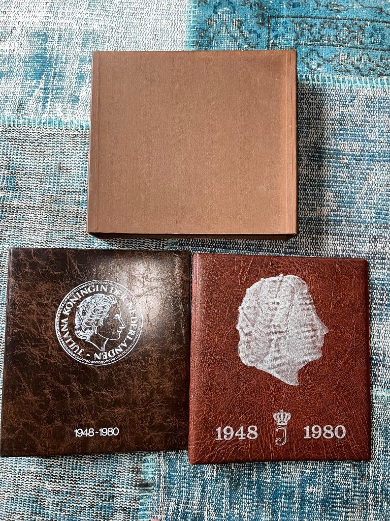 Juliana munten mappen leeg, Postzegels en Munten, Ophalen of Verzenden, Koningin Juliana
