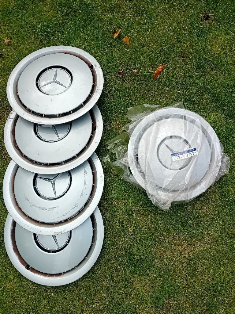 Wieldoppen Mercedes w124 jaren 80, Auto diversen, Wieldoppen, Ophalen, Gebruikt