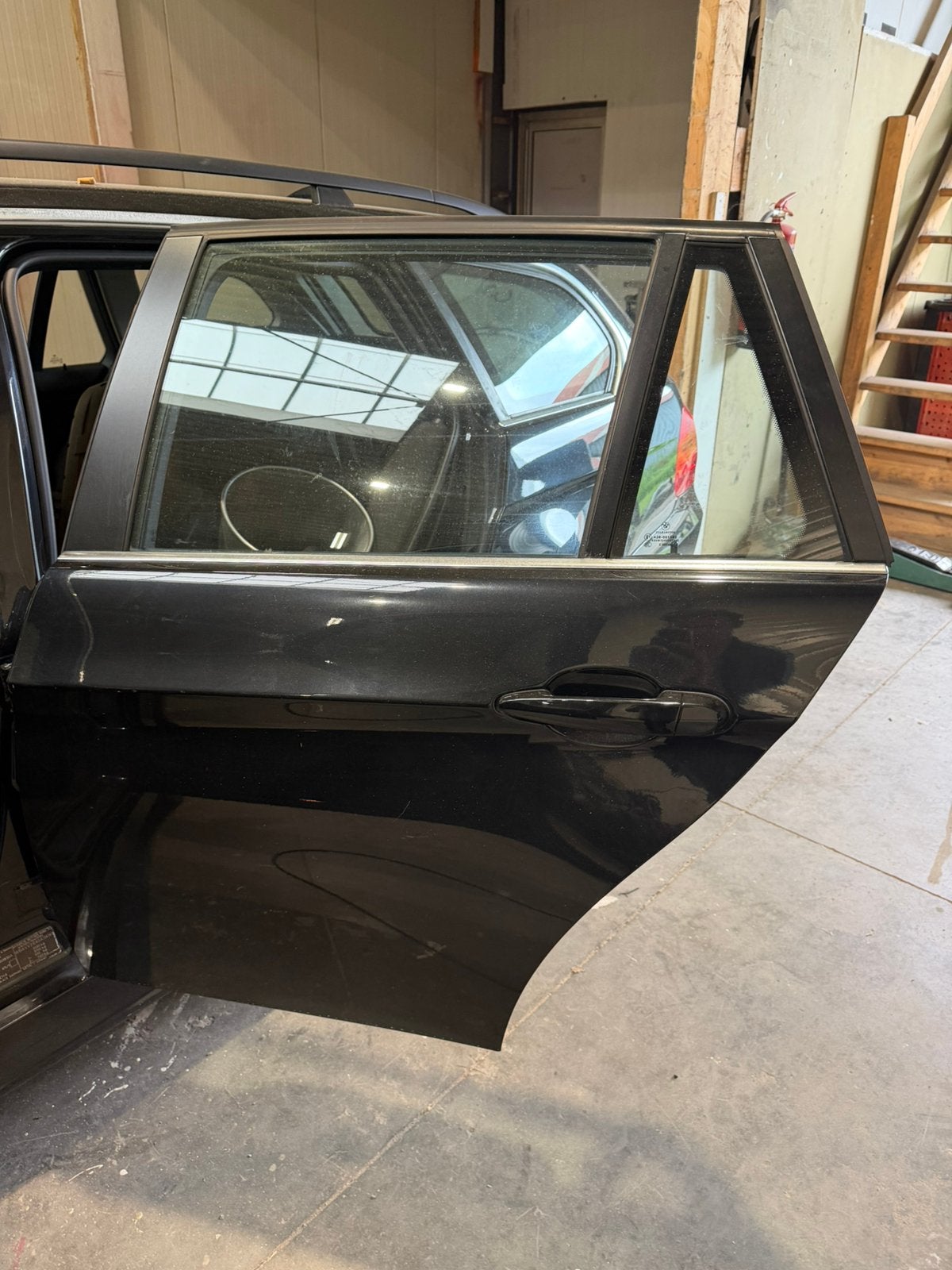 Portier deur links achter BMW e91 3 serie touring zwart, Ophalen, Links, BMW, Deur