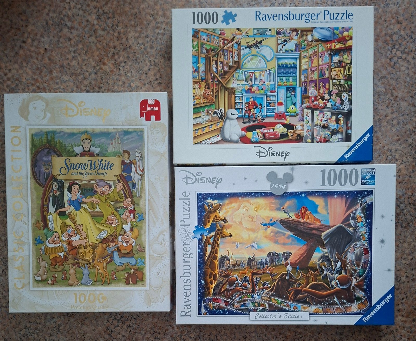 Disney  Puzzels Compleet, Ophalen of Verzenden, 500 t/m 1500 stukjes, Zo goed als nieuw