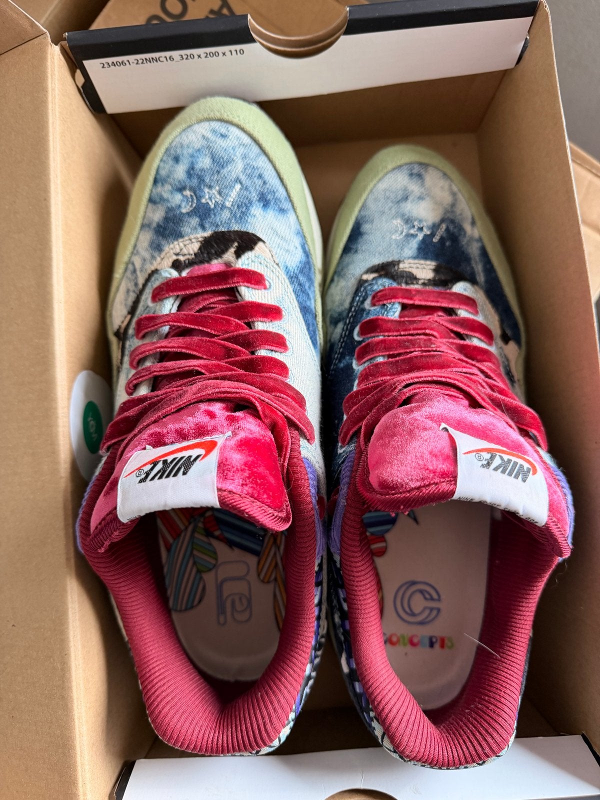 Nike Air Max 1 SP Concepts Heavy DN1803 300 Maat 42, Ophalen of Verzenden, Nieuw, Overige kleuren, Sneakers of Gympen
